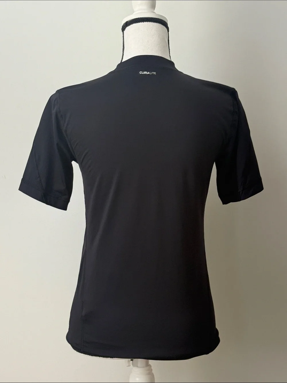 adidas Black Performance ClimaLite Tee with Small White Logo